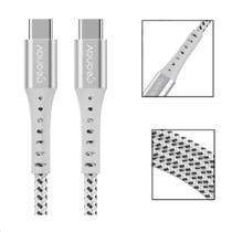 Cabo USB-C P/ USB-C Carga Rápida Conector Aluminio