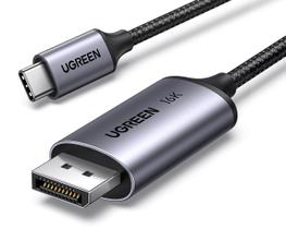 Cabo USB C para DisplayPort 2.1 UGREEN 16K @30Hz 8K @120Hz 40Gbps