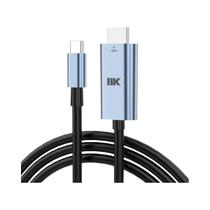 Cabo USB C Para HDMI 2.1 8K@60Hz 4K@120Hz 2M Tipo-C Para HDTV Para Celular MacBook Laptop