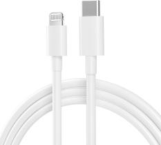 Cabo USB-C para Lightning 1 Metro Compativel Iphone Branco, Tipo C Cabo de Carregamento Cabo USB-C para Lightning 1 Metro Compativel Iphone Branco, Tipo C Cabo de Carregamento
