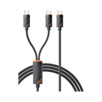 Cabo USB C Para Lightning 2 Em 1, Carregamento Rápido De 100W Para iPhone 16 15 14, Samsung E PC