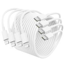 Cabo USB C para Lightning Essri Fast Charging, 6 pés, pacote com 4 Cabo USB C para Lightning Essri Fast Charging, 6 pés, pacote com 4