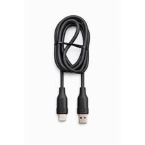 Cabo USB-C para Lightning iPhone 66W de 1 metro Preto B12 Compatível Carregador Turbo Alta Velocidade