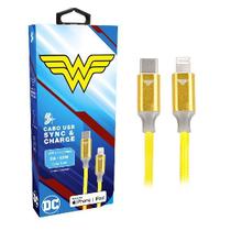 Cabo USB-C para Lightning MFi - 2.0 - 1,5m DC Mobile - Mulher Maravilha 1 UN 5+ Cabo USB-C para Lightning MFi - 2.0 - 1,5m DC Mobile - Mulher Maravilha 1 UN 5+