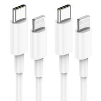 Cabo USB C para Lightning, pacote Acecene de 6 pés e 2 pés para iPhone