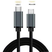 Cabo USB C Para Micro USB Trançado Rápido Para Carregamento E Sincronização OTG Para Samsung Xiaomi Cabo USB C Para Micro USB Trançado Rápido Para Carregamento E Sincronização OTG Para Samsung Xiaomi