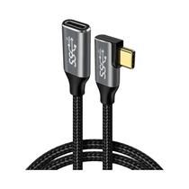 Cabo Usb C Para Tipo C De 90 Graus 100w Carregamento Rápido 5a Cabo De Extensão Usb 3.1 Pd De Carga