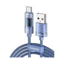 Cabo USB C Para Tipo C De Carregamento Rápido 66W Com Display Transparente Para Huawei Mate50