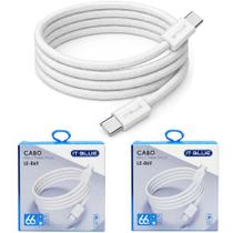 Cabo USB-C Para TIPO-C It Blue MAX 1 Metro 2 Unidades