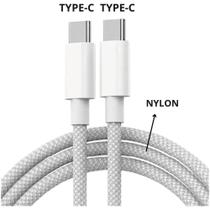 Cabo USB-C para USB-C 100W 1 Metro Branco XC-CD-129 Cabo USB-C para USB-C 100W 1 Metro Branco XC-CD-129