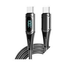 Cabo USB-C para USB-C 100W 5A - Carregamento Rápido 2M - Compatível com Macbook, Xiaomi, Samsung e Essager