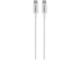Cabo USB-C para USB-C 1,2m Intelbras - EUCC 12PB Cabo USB-C para USB-C 1,2m Intelbras - EUCC 12PB