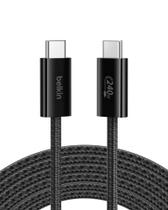 Cabo USB C para USB C Belkin 9,9 pés 240 W para iPhone 16 preto