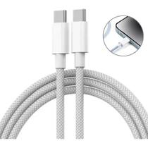 Cabo USB-C para USB-C Branco Carregamento Turbo 60W