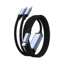 Cabo USB-C Para USB-C De 100W PD Carregador Rápido Para iPhone 15 16 MacBook Samsung Xiaomi Cabo De