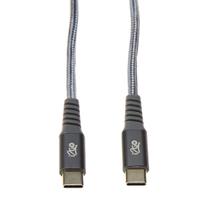 Cabo USB-C para USB-C em Nylon 2M Trançado Chumbo - I2GO PRO