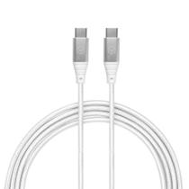 Cabo USB-C para USB-C Hard Cable em Poliéster Branco - iWill