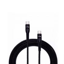 Cabo USB-C para USB-C nylon Preto 2m 60W C12P - Lity