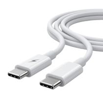 Cabo USB C para USB C Premium Carregamento Rápido Branco Cabo USB C para USB C Premium Carregamento Rápido Branco