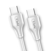 Cabo USB-C para USB-C PVC 65W 1 Metro KAFEI - Carregamento Turbo e Sincronização Cabo USB-C para USB-C PVC 65W 1 Metro KAFEI - Carregamento Turbo e Sincronização