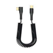 Cabo USB-C Para USB-C Retrátil De 90 Graus Para Carregamento Rápido Para iPhone 17 E Samsung Galaxy