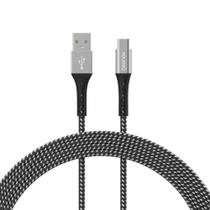Cabo USB-C para USB - Carregamento Rapido - Revestimento em Nylon Trançado - 1,2 m - Geonav ESC05BK