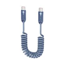 Cabo USB C Para USB Tipo C De 100W, Carregador Telescópico Para Carro, Compatível Com Macbook,