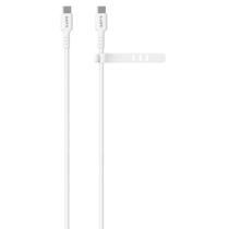 Cabo USB-C para USB tipo C silicone rápido reforçado 1,5 m 60W branco Laut