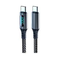Cabo USB-C para Xiaomi Poco - 6A 120W, Carga Super Rápida com Display LED