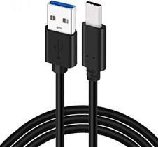 Cabo Usb C Preto Turbo Compatível Com Moto G10