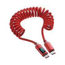 Cabo USB C Retrátil De Carregamento Rápido De 120W Para iPhone 15 16 Samsung Huawei Xiaomi Com Cabo USB C Retrátil De Carregamento Rápido De 120W Para iPhone 15 16 Samsung Huawei Xiaomi Com