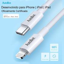 Cabo Usb C Rock A3 (certificado Mfi) Compatível iPhone 12/11/xs/xr/max/8/Plus - 1M