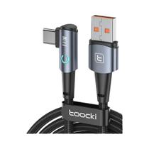 Cabo USB C Toocki 6A De Carregamento Rápido 100W 90 Graus Para OPPO Honor Huawei Oneplus Realme -