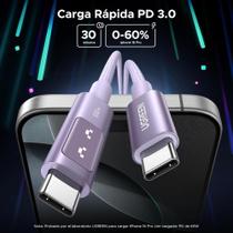 Cabo USB C UGREEN Uno tela LED 100W PD (2M,) 480 Mbps carregamento rápido suporta 65W 45W 25W 20W Cabo USB C UGREEN Uno tela LED 100W PD (2M,) 480 Mbps carregamento rápido suporta 65W 45W 25W 20W