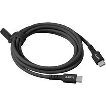 Cabo USB-C USB tipo C rápido reforçado premium silicone 60W 1,5 m preto Laut