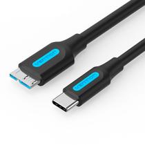 Cabo USB C Vention Para Micro B 3.0 Hd Externo Preto 1m