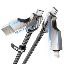 Cabo USB C Vexipia 45 W 1,5 m de nylon trançado de carregamento rápido