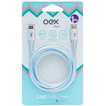 Cabo USB-C X USB-C CANDY 1M 30W OEX CE206 AZUL