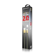 Cabo USB C3Tech CB-210 USB tipo C para Conector de 8 Pinos 2m Dourado Cabo USB C3Tech CB-210 USB tipo C para Conector de 8 Pinos 2m Dourado