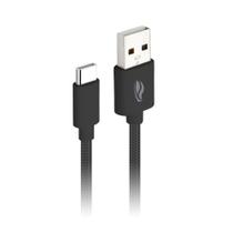 Cabo USB C3Tech CB-C21BK Tipo C 2A 2 Metros Preto