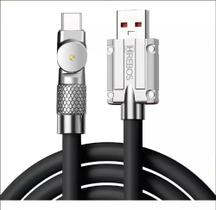 Cabo Usb Carregador E Dados Turbo Tipo C 120w 1 Metro Hrebos Hs-569 Cor Preto