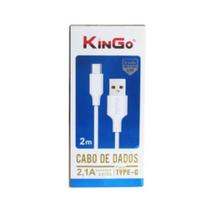 Cabo Usb Carregador Kingo P/ Iphone e Android 2 mt Rapido
