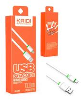 Cabo Usb Carregador Rapido Kaidi Micro USB V8 Cabo Usb Carregador Rapido Kaidi Micro USB V8