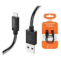Cabo Usb Celular Tipo C / V8 / Iphone Lightning Curto Pequeno 20 Cm Turbo 3a Reforçado
