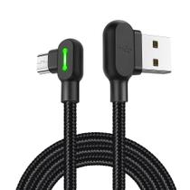 Cabo Usb Com Led Carregador Micro Usb 3 Metros 90º L Mcdodo Cabo Usb Com Led Carregador Micro Usb 3 Metros 90º L Mcdodo
