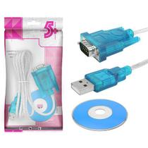 Cabo usb cristal - usb a macho + db9 - cristal - 1.5m 018-0062