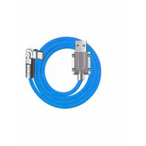Cabo USB De Carregador Turbo Celular V8 Rápido Carregamento(Azul)