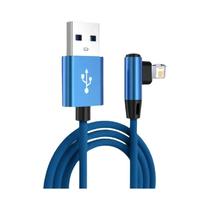 Cabo USB De Carregamento Rápido 90 Graus Para iPhone 14 13 12 11 pro Max X XR 6s 7 8 plus 2m 3m Fio