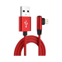 Cabo USB De Carregamento Rápido Com Ângulo Reto Para iPhone 11 12 13 pro XS Max X XR 6 7 8 14, Cabo