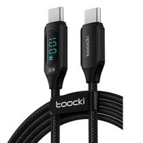Cabo Usb Duplo Tipo C 2 Metros Pd 100w 5a Com Display de Led Transferência Rápida de Dados Cabo Usb Duplo Tipo C 2 Metros Pd 100w 5a Com Display de Led Transferência Rápida de Dados